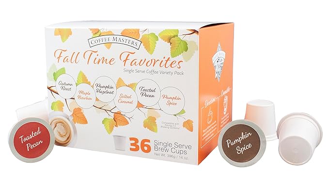 36 Count Coffee Single Serve Cups Fall Time Favorites