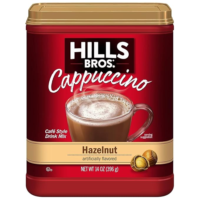 Hills Bros. Hazelnut Cappuccino mix14 Ounce (Pack of 3)