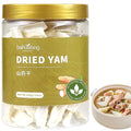 Baihuatang Natural Chinese Dried Yam Root Slice 200g/7.05 oz Huai Shan Yao Iron Stick Yam Shanyao Large Pieces Sulfur Free Natural Porridge and Soup Ingredients 铁棍山药 山药干 山药片 煮粥煲汤