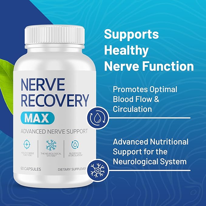 Non-GMO Advanced Nerve Support Supplement with Vitamin D3 and Alpha Lipoic Acid for Nerve Protection and Restoration - Made in The USA - 60-Day Supply 2 Bottles
