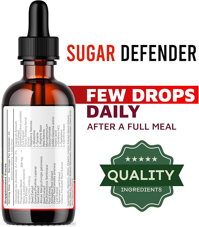 2 Pack - Sugar Defender - Sugar Defender Drops SugarDefender Sugar Defense Super Formula Sugar Defender 24 Sugar Defender Supplement Sugar Defender Liquid Defender Drop Sugar Defense Reviews