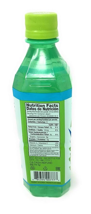 OKF Aloe Vera Drink in 16.9 Ounce Bottles (Sugar Free 6 Pack)