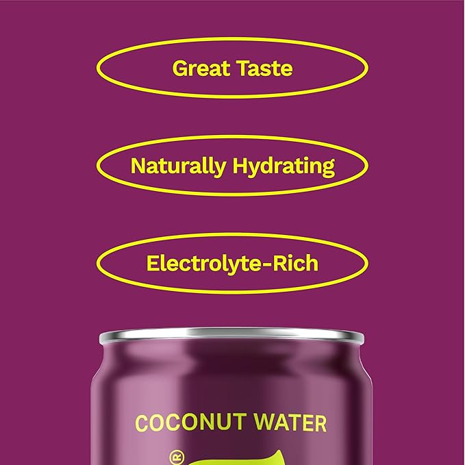 Coaqua Lemony Passion Coconut Water (12 Pack) Naturally Sweet Electrolyte Drink with Passion Fruit &amp Lemon Juice – Supports Immunity Digestion &amp Hydration – Zero Fat Gluten-Free – 12 fl oz