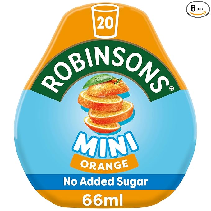 Robinsons Mini - No Added Sugar - Low Calorie - Orange 6 Count
