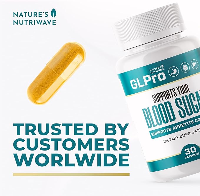 GLPro Capsules – Natural Supplement with Hawthorne Garlic Green Tea &amp Hibiscus – Non-GMO Gluten-Free Dairy-Free Vegetarian Made in USA – 30 Capsules 1 Month Supply