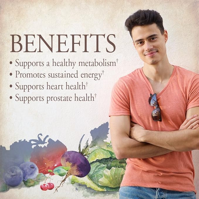 Garden of Life Organics Whole Food Multivitamin for Men120 TabletsVegan Mens Vitamins and Minerals for Health and Well-BeingCertified Organic Vegan Multi(Pack of 2)