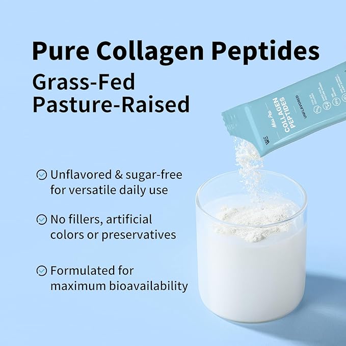 Collagen PeptidesHydrolyzed Collagen Peptides I III Skin Nails Bone and Joint Health Unscented for Men and Women 14.11 Oz