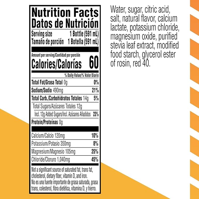 Gatorlyte Rapid Rehydration Electrolyte Drink Watermelon Specialized Blend of 5 Electrolytes Lower Sugar No Artificial Sweeteners No Artificial Flavors 20 fl oz Bottles (12 Pack)