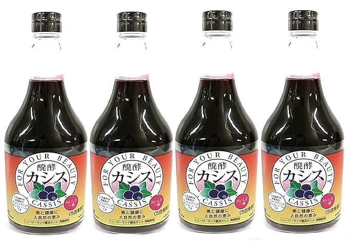 zyahumakku 醗酵 Blackcurrant (Beverage) 565ml X 4 Piece Set