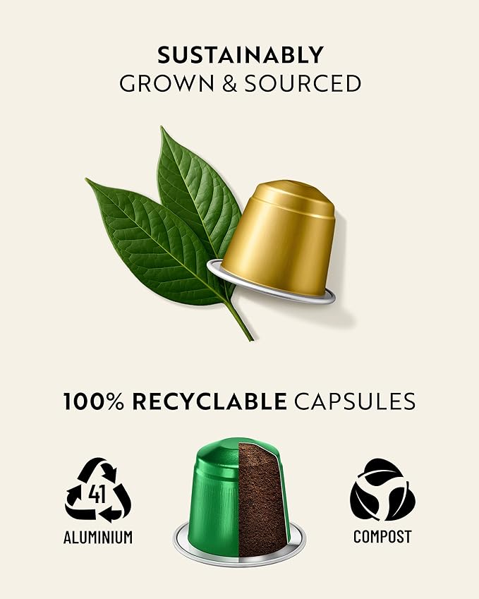 ROSSO CAFFÈ 60 Espresso Coffee Pods for Nespresso Original Machines - Premium Capsule Sampler Variety Pack 6 Flavors Rich Breakfast to Intense Roasts