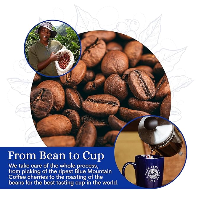 Cafe Blue Coffee 3 (Blue Mountain Blend Bean 8 oz)