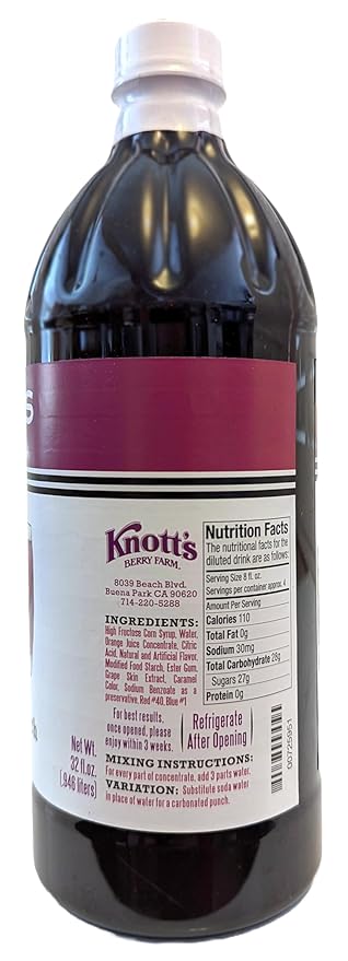 Knotts Berry Farm 32 oz Boysenberry Punch Concentrate