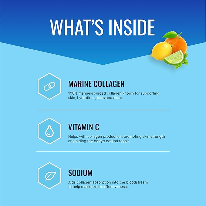 Approved Science Collagen Pills - Absorbable Marine Collagen Types I and III - 60 Tablets - Healthy Hair and Skin - Vitamin C Sodium and Bioperine for Fast Results - Non-GMO Made in USA