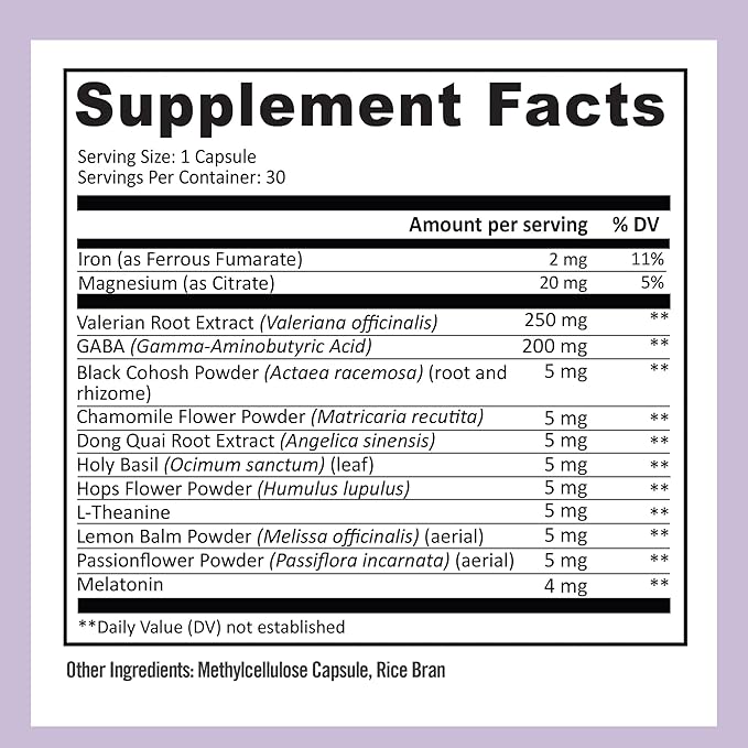 BB Company inergySLEEP | Natural Sleep Supplement &amp Sleep Aid for Deep Sleep Helps to Calm &amp Relax | Magnesium Lemon Balm Black Cohosh GABA Holy Basil | Packaging Vary | 30 Ct