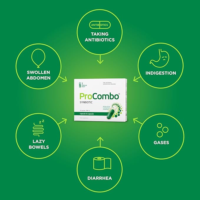 The Smart synbiotic with targeted delivery of The Good Bacteria. Double Capsule and Liquid Formula for Fast Results. 1 Capsule per Day (Pack of 5)