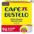 Cafe Bustelo Keurig Caf Bustelo Single Serve Pods Espresso Roast Classic Box Of 24 Pods Case Of 4 Boxes