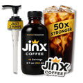 Jinx Coffee Concentrate – 50x Stronger Cold Brew Coffee | Strong Caffeine Concentrated Liquid Perfect for Instant Hot or Iced Coffees Cold Brew Concentrate Hot Drinks and Instant Espresso | 48 Ser