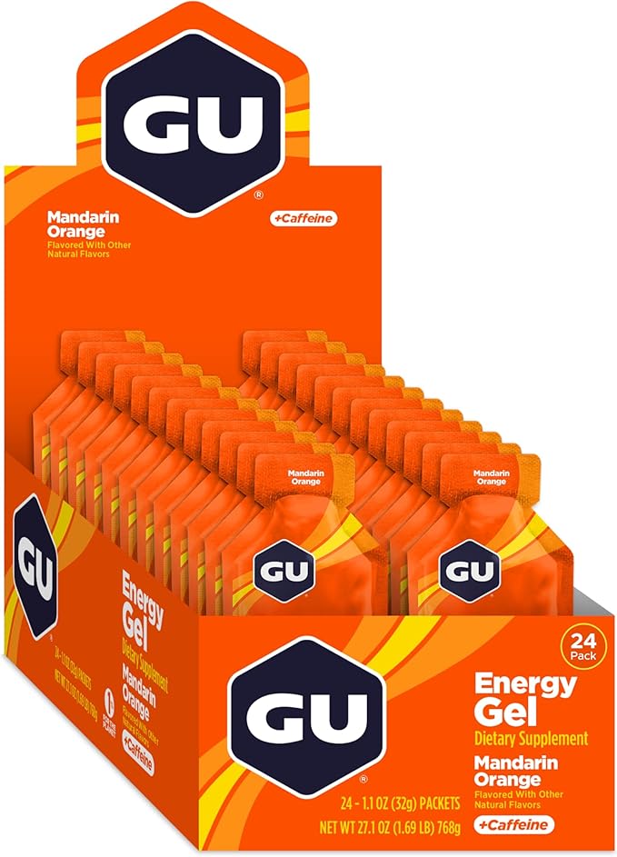 GU Energy Original Sports Nutrition Energy Gel Mandarin Orange 24 Count Box