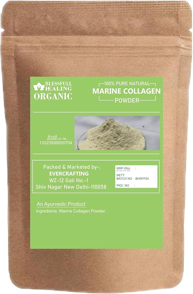 Organic Marine Collagen Powder 100% Pure Natural 200 Gram / 7.05 oz