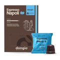 Dongiò Caffè Espresso Napoli - 50 Nespresso Original Compatible Capsules Dark Roast Coffee (Intensity 9/10) - Roasted and Blended In Italy