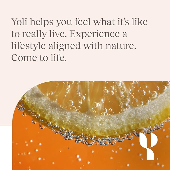 Yoli® Passion Energy Drink Powder Mix - Natural Energy Drink Mix for Endurance and Stamina 30 Packets - Strawberry Kiwi Flavor