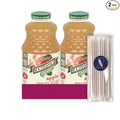R.W. Knudsen Organic 2-Pack Organic Apple Fruit Juice 100% USDA 32 fl oz Glass Bottle + 1 Utility Freebie by Lavinia