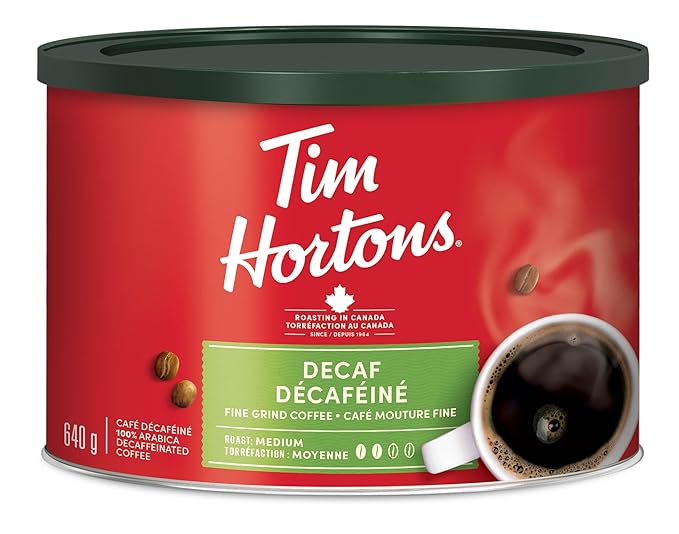 Tim Horton's Decaf Ground Coffee 640g {Imported from Canada}