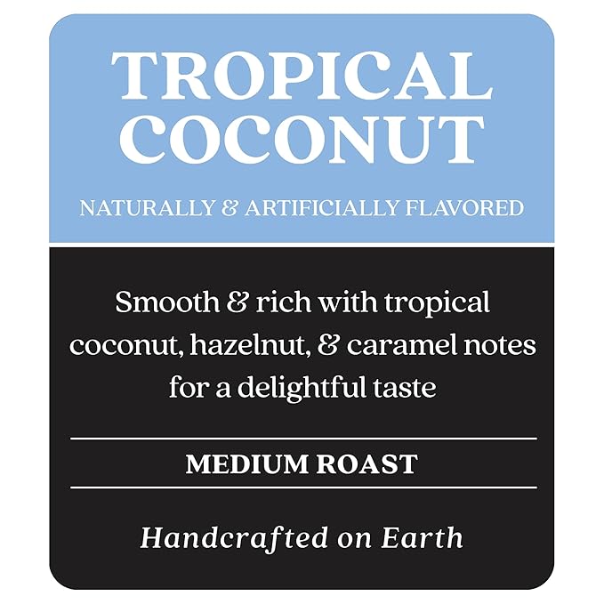 Copper Moon Medium Roast Whole Bean Coffee Tropical Coconut Blend 5 Lb