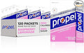 Propel Electrolyte Enhanced Water Drink Mix Powder Packets Raspberry Lemonade Zero Calorie &amp 0 Sugar Hydration with Electrolytes and Vitamins C &amp E (120 Packets)