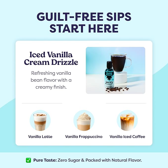Coffee Concentrate - Limited Release Flavors - Cold Brew Coffee Perfect for Hot or Iced Instant Coffees Hot Drinks Cold Brew Concentrate 35 Servings - Iced Vanilla Cream Drizzle