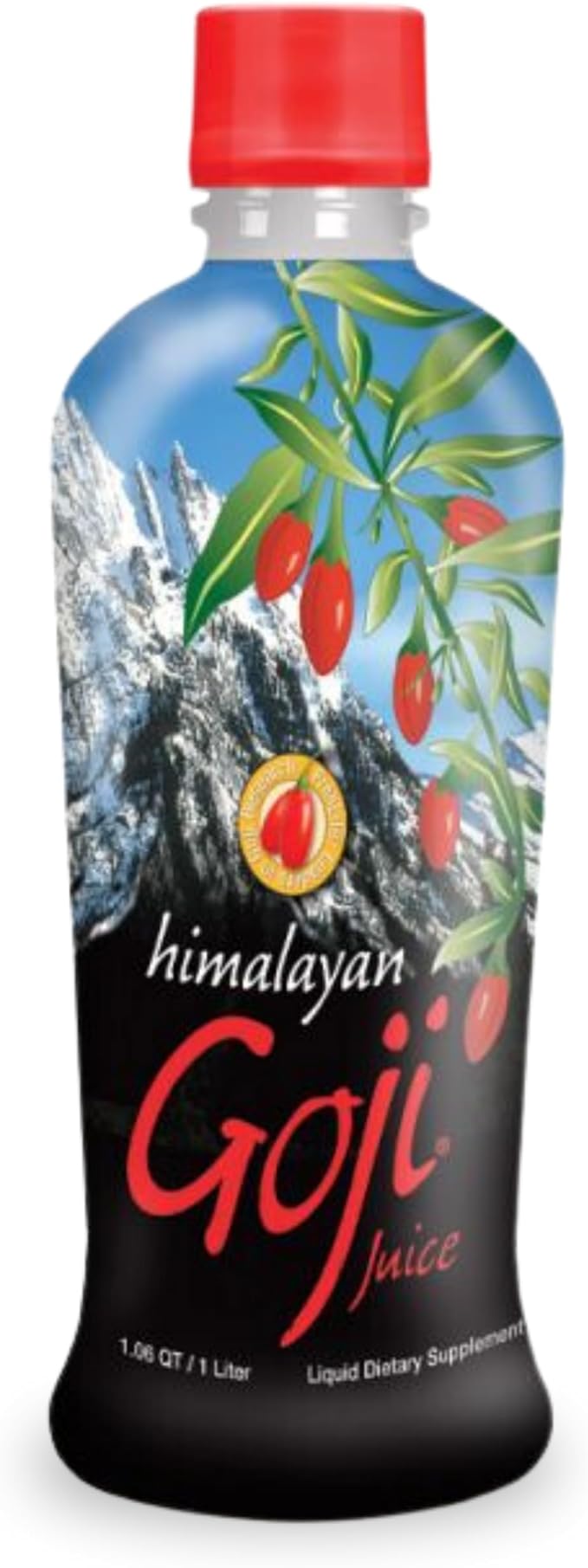 Youngevity Himalayan Goji Berry Juice – Premium Quality 100% Natural Goji Juice – Vitamin and Antioxidant Rich Superfruit Supplement – No Added Sugar Flavours Additives (1 Liter) (Pack of 2)