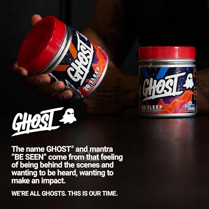 GHOST Sleep Dietary Supplement Blue Dream - Recovery &amp Rest with Premium Ingredients Including Melatonin Colostrum &amp Ashwagandha – Supports Sleep Quality - Gluten-Free &amp Sugar-Free
