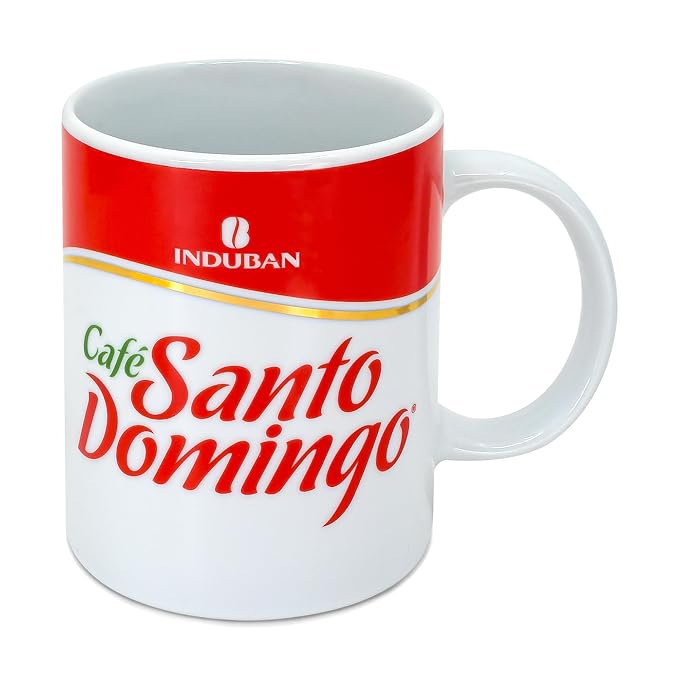 Café Santo Domingo 16 oz Bag Ground Coffee Medium Roast (Pack of 4) + Café Santo Domingo Coffee Mug 11 oz