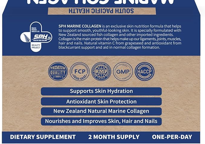 SPH 100% NZ Marine Collagen 60 Capsules (1)