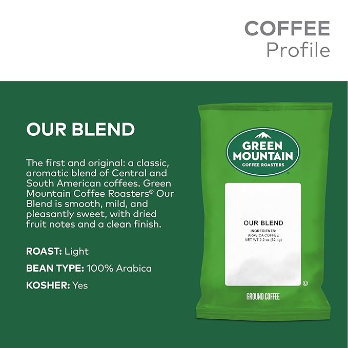 Green Mountain Coffee Roasters Our Blend Keurig Fractional Packs 100 Count 2.2 oz.