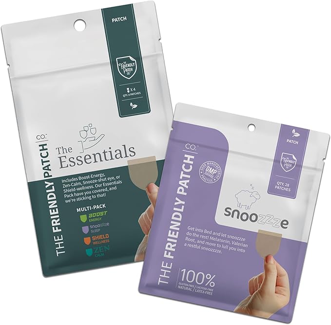 The Friendly Patch Travel Essentials Multi-Pack -8 Patches +Snooze-28 Patches