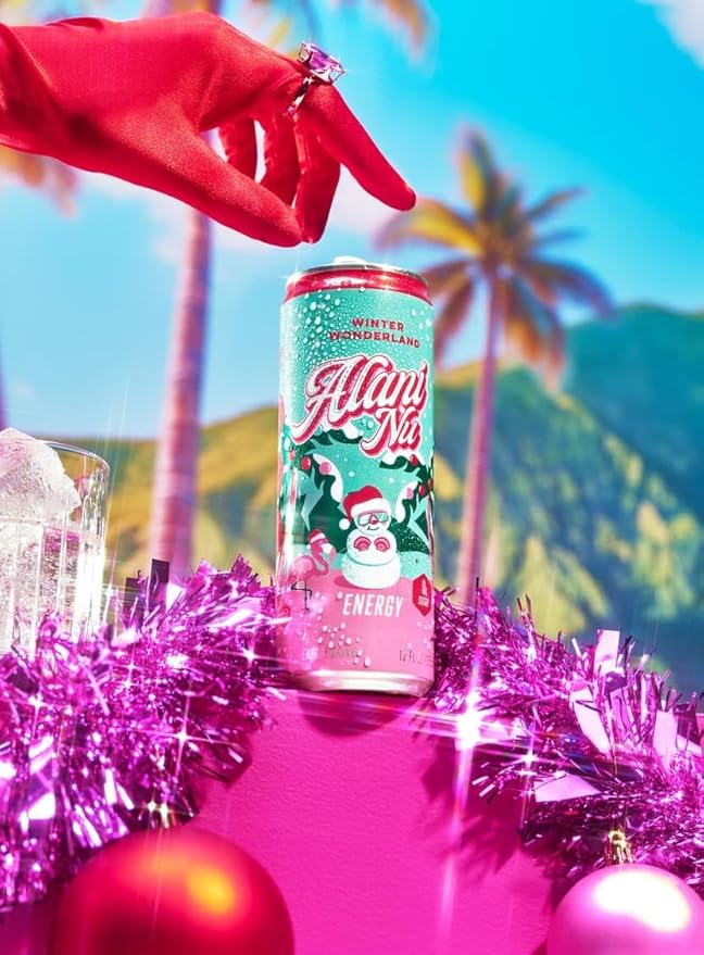 New Alani Winter Wonderland Sugar Free Low Calorie Energy Drinks 12 Fl Oz Cans 6 Pack