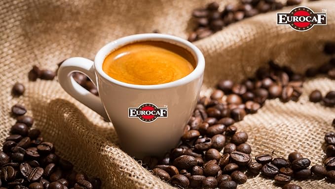 Eurocaf Espresso Italiano Blended Whole Bean Coffee Medium Roast 2.2 Ib bag Original Italian Coffee (Pack of 1)