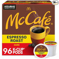 McCafe Espresso Roast Coffee Keurig Single-Serve K-Cup Pods 96 Count (4 Packs of 24) Dark Roast Made with Arabica Beans Bold Flavor with Bittersweet Chocolate &amp Toasted Nut Notes