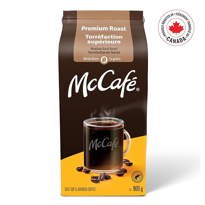 McCafe Medium Dark Premium Roast Whole Beans 900g/31.7 oz. {Imported from Canada}