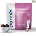 Sips Club Support Sip with Caffeine and L-Theanine Blend - Healthy Drink Mix Powder Packets for Immune &amp Digestive Health - All Natural Ingredients No Added Sugar or Dyes - Cherry Charge (30 Pack
