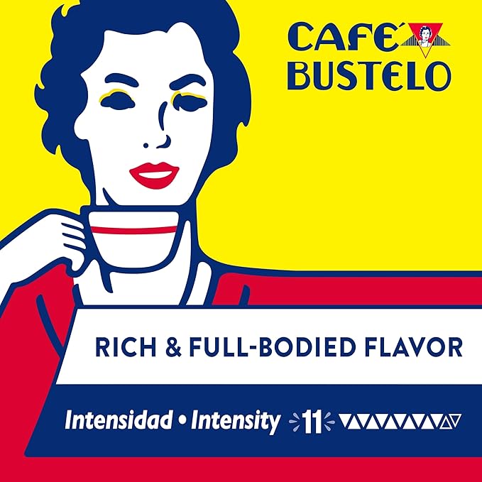 Café Bustelo Aluminum Espresso Capsules Dark Roast Coffee Nespresso Original Line Compatible Intensity 11 10 Count (Pack of 8)