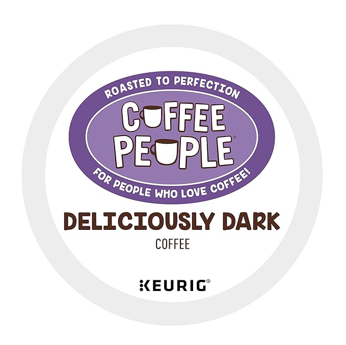 Coffee People Deliciously Dark Single-Serve Keurig K-Cup Pods Dark Roast Coffee 72 Count