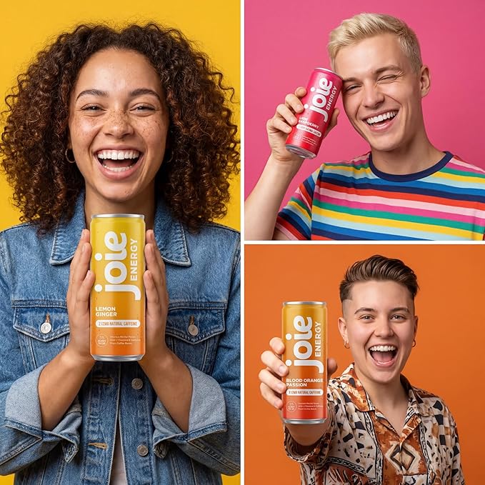 Joie Energy Drink (Blood Orange Passion 12 Fl Oz (Pack of 12))