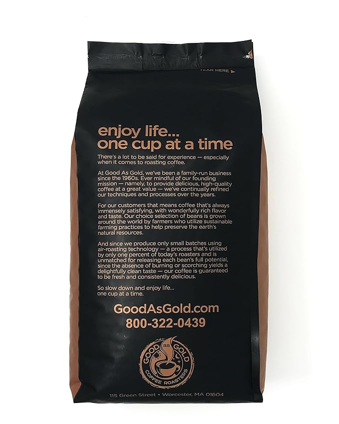 Italian Roast Coffee - Good As Gold Coffee Roasters - Whole Bean (5lb)