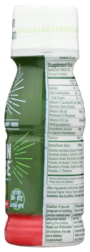 BrainJuice Strawberry Lemonade 2.5 Fluid Ounce (Pack of 12)