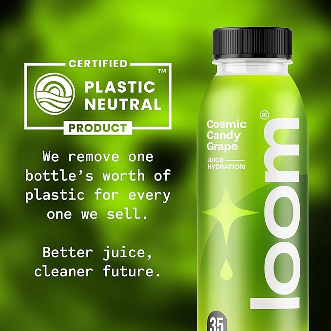 Drink Loom Variety Pack Orange Apple Grape Low Sugar Juice Real Fruit No Added Sugar Healthy Hydration 30 Calories12 oz bottles 12 pack