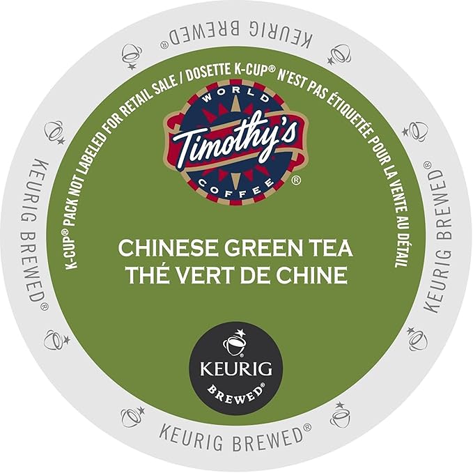 Timothy's World Coffee Chinese Green Tea K-Cups 24-Count