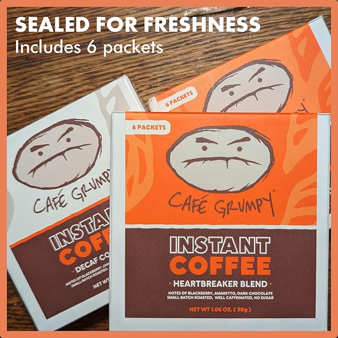 Café Grumpy Coffee Collection: Momentum Whole Bean &amp Decaf Instant Pack