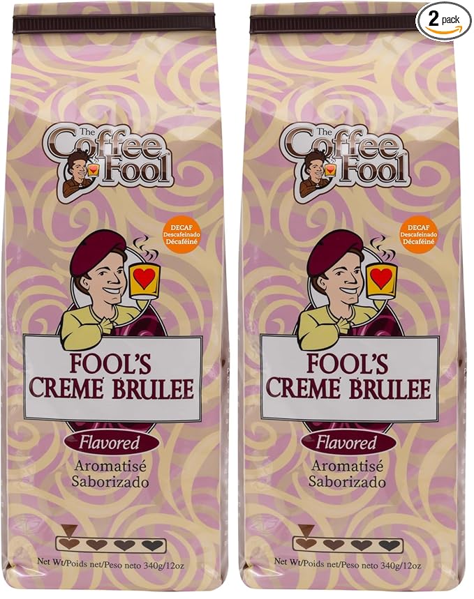 Coffee Fool's Decaf Creme Brulee (Powder (Turkish)) (Pack of 2)